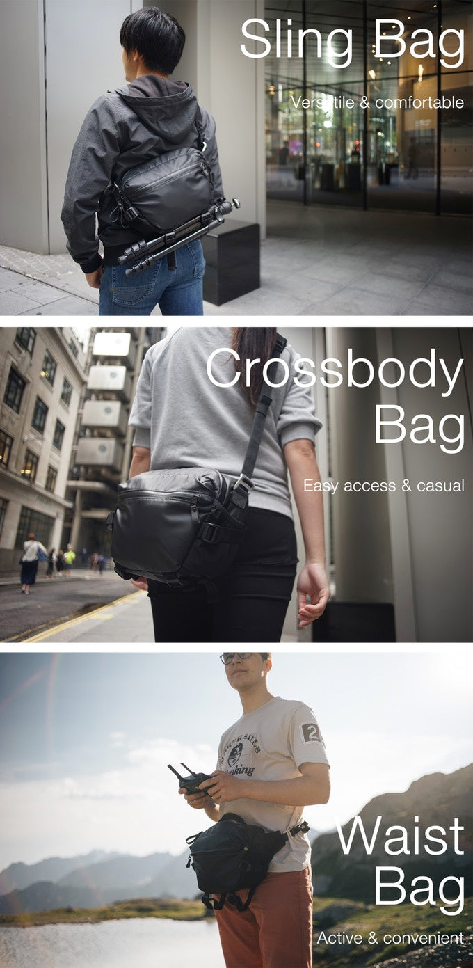 Sling camera bag crossbody camera bag waist camera bag